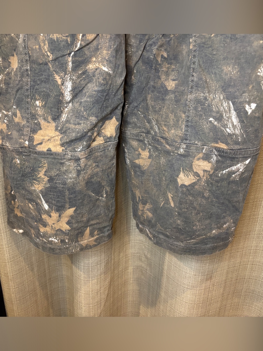 ⭐️ wild fable Gray Tan Green Camo style Wide-Leg Paint-Splatter Pants XXL - Picture 5 of 6